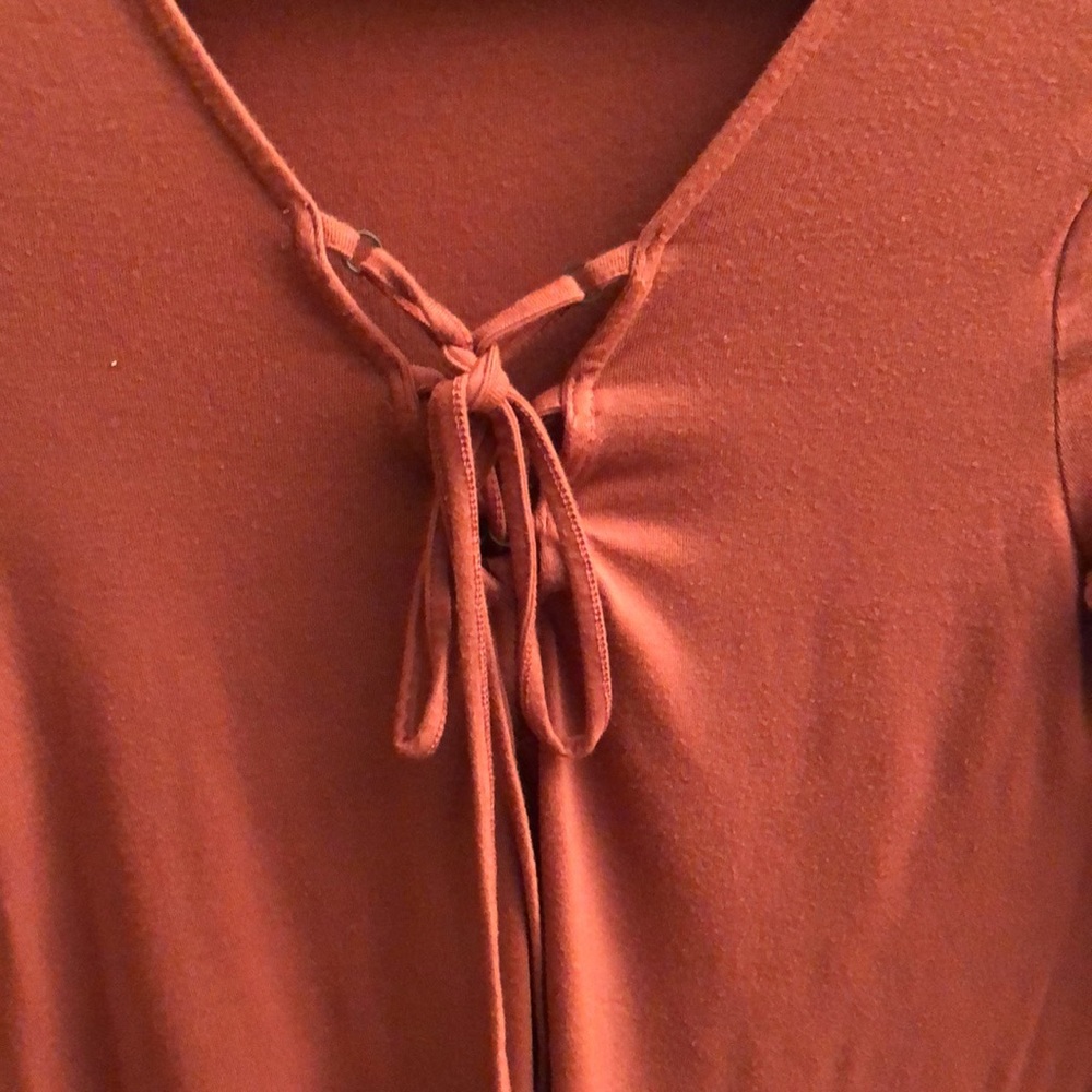 🧡 Forever 21 Burnt Orange Dress - Picture 7 of 8